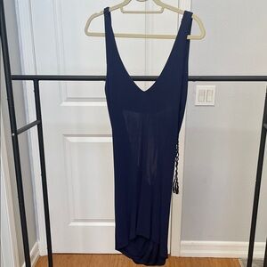 JAYGODFREY Navy Blue Backless Dress
